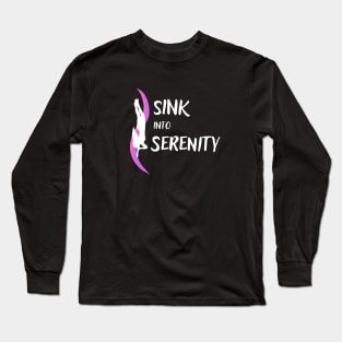 Sink into Serenity | Freediving | Freediver | Ocean lover | Diver | Apnea Long Sleeve T-Shirt